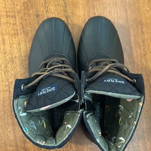 Sperry Saltwater Duck Boots Quilted Waterproof Rubber Sole - Picture 3 of 10